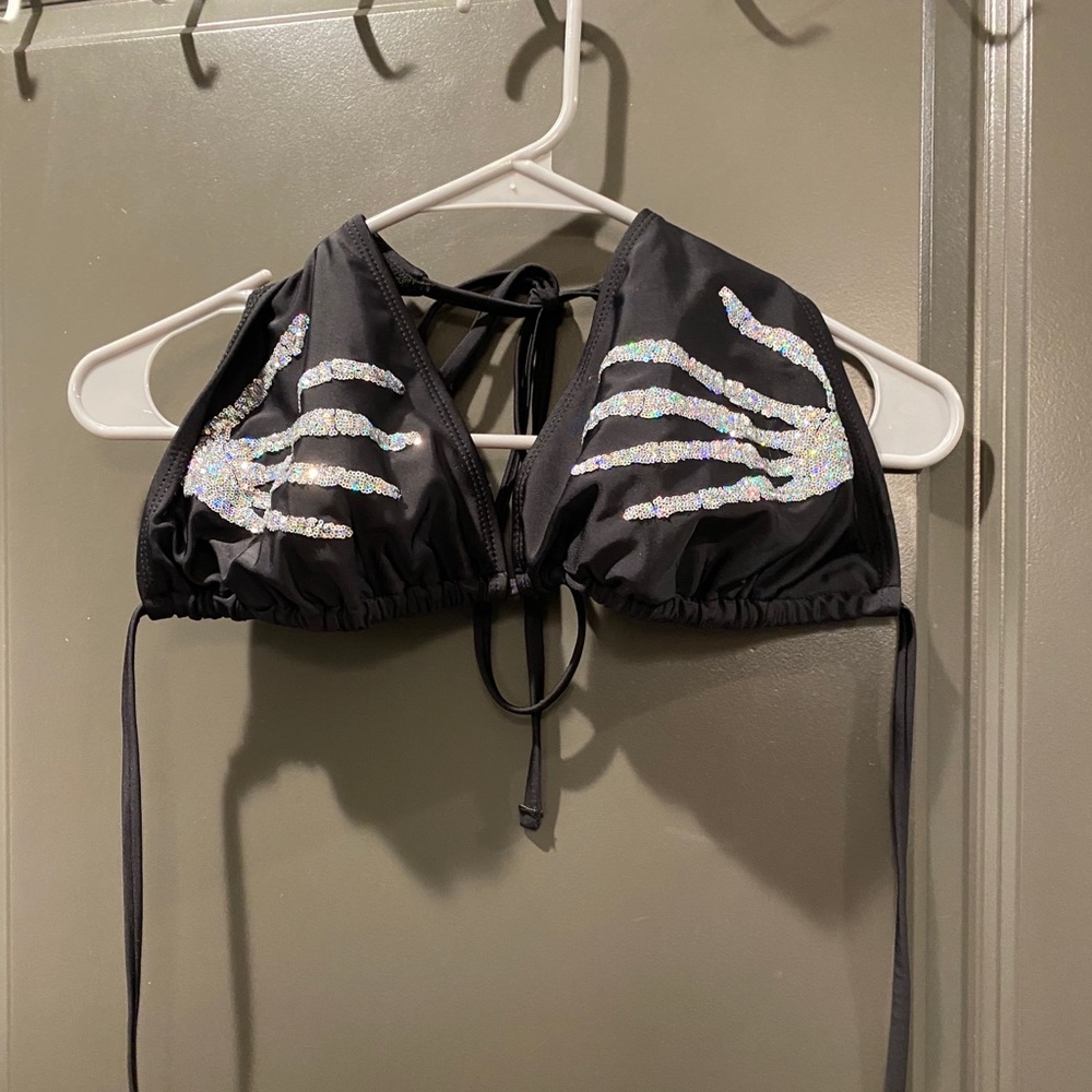 Skeleton hands bikini top - NEVER WORN